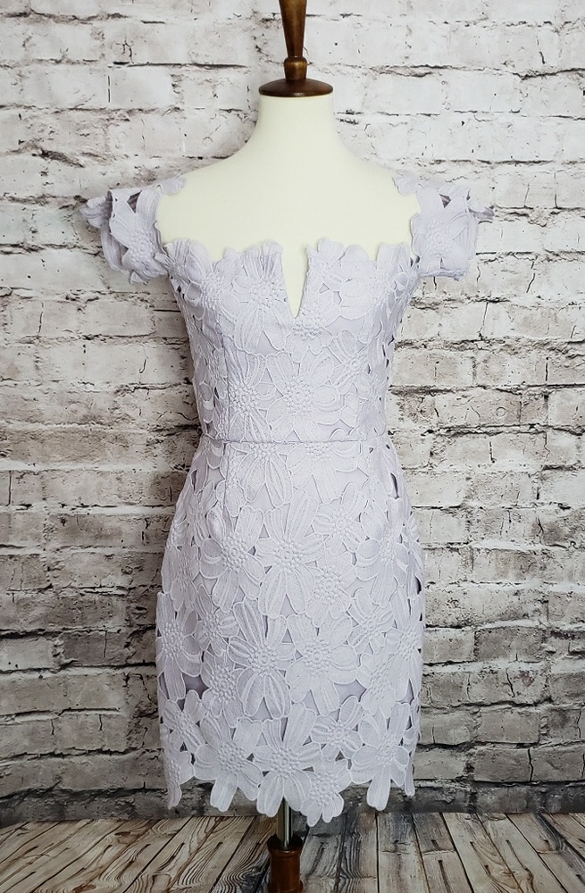 Free people saylor lilac floral lace dress.